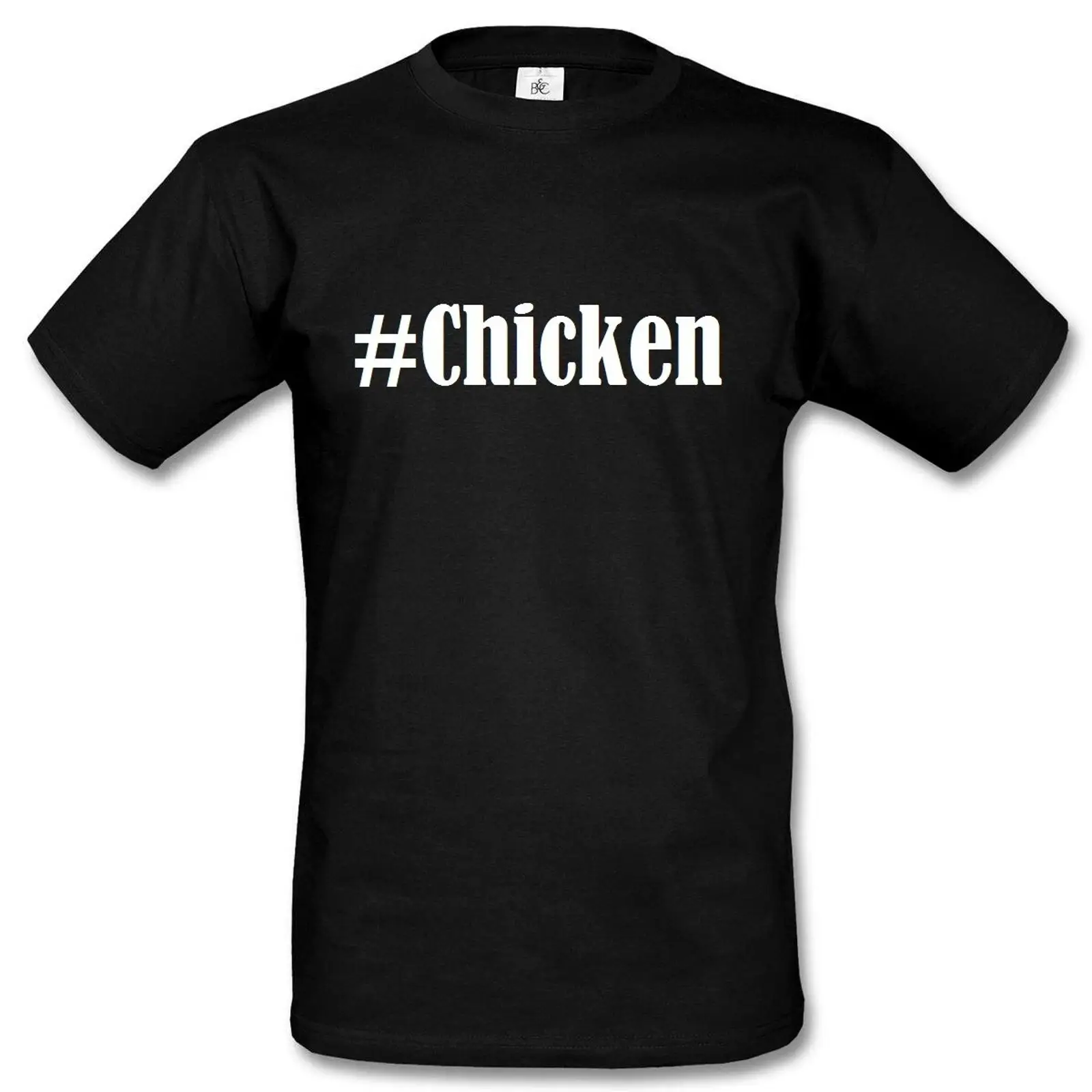 Vintage Fashion Hashtags - Футболка с принтом Chicken Hashtag Raute