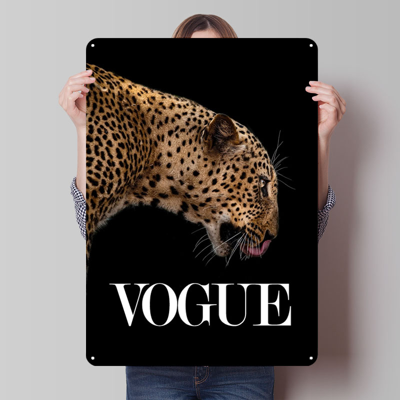Vintage Fashion Vogue - Модный постер Vogue, металлические знаки, постер