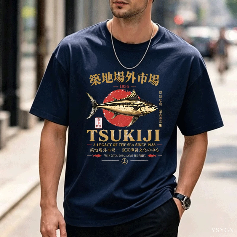 Футболка с изображением тунца  – обзор и цена Vintage Fashion Tokyo